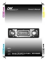 Предварительный просмотр 1 страницы DK Digital DCR-M6000 Owner'S Manual