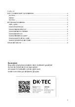 Предварительный просмотр 2 страницы DK-TEC WKKT300 User Manual