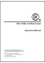 Предварительный просмотр 1 страницы dk DK-1100A Operation Manual