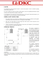 Preview for 3 page of DKC Via Larga 15 Operation And Maintenance Manual