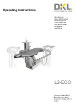 Preview for 1 page of DKL CHAIRS L2-ECO Operating Instructions Manual