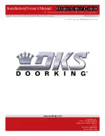 Preview for 42 page of DKS 9024-080 Installation And Owner'S Manual