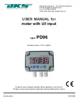 Preview for 1 page of DKS PD96 User Manual