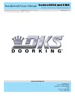 Preview for 42 page of DKS Series 6050 Installation & Owner'S Manual