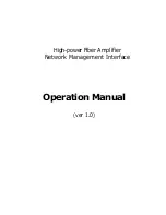 Preview for 1 page of DKT Comega High-power Fiber Amplifier Operation Manual