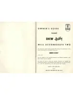 Предварительный просмотр 2 страницы DKW Hobby Owner'S Manual