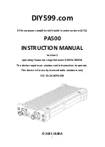 Preview for 1 page of DL4KA DIY599.com PA500 Instruction Manual