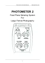 DLG PHOTOMETER 2 Instruction Manual предпросмотр