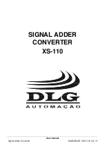 DLG XS-110 User Manual preview