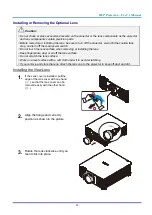 Предварительный просмотр 27 страницы DLP Texas Instruments vivitek DU6098Z User Manual