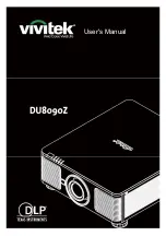 DLP Texas Instruments vivitek DU8090Z User Manual preview