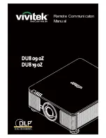 DLP vivitek DU8090Z Remote Communicaton Manual preview