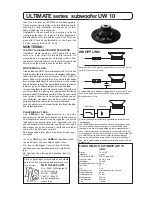 Preview for 1 page of DLS BRUXUW10 Manual