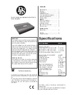 Preview for 1 page of DLS CA10ENG Installation & Operation Manual