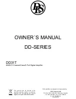 DLS DD31T Owner'S Manual предпросмотр