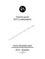 Preview for 1 page of DLS DLS Loudspeakers Owner'S Manual