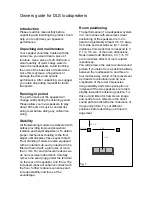 Preview for 2 page of DLS DLS Loudspeakers Owner'S Manual