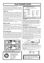 DLS DLS POWER CAP Manual preview