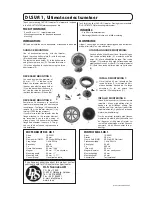 Preview for 1 page of DLS DLS UR 1 Ultimate series Quick User Manual