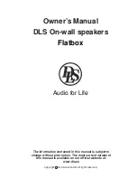 DLS Flatbox Owner'S Manual preview