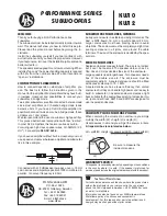 DLS Performance KW10 User Manual preview