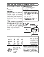 DLS R4 REFERENCE series Installation Instructions preview