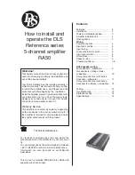 DLS RA50 How To Install And Operate preview