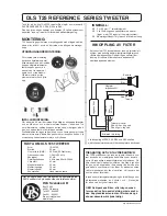 Предварительный просмотр 2 страницы DLS T25 tweeter REFERENCE series Quick User Manual