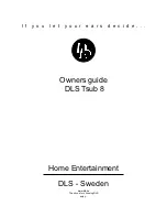 Preview for 1 page of DLS Tsub 8 Owner'S Manual