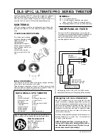 Предварительный просмотр 2 страницы DLS UP1C Manual