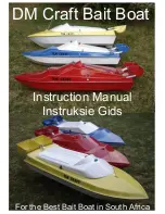 DM Craft Bait Boat EXECUTIVE Instruction Manual предпросмотр