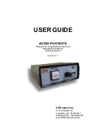 DM Engineering AUDIO-POD MUTE User Manual предпросмотр