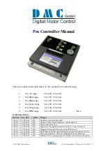 Предварительный просмотр 1 страницы DMC PSE445TM01 Manual