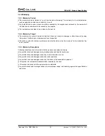 Preview for 20 page of DMC TSC-40/IC Product Specifications