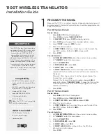 DMP Electronics 1100T Installation Manual preview