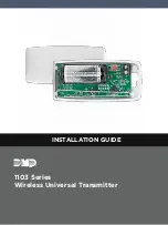 DMP Electronics 1103 Series Installation Manual предпросмотр