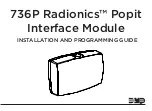 Preview for 1 page of DMP Electronics 736P Radionics Installation And Programming Manual