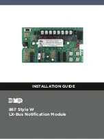 DMP Electronics 867 Style W Installation Manual preview