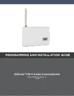 Предварительный просмотр 1 страницы DMP Electronics CellCom LTE Series Programming And Installation Manual