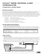 DMP Electronics CellCom series Compliance Listing Manual preview