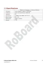 Preview for 6 page of DMP Electronics RoBoard RM-G144 Manual