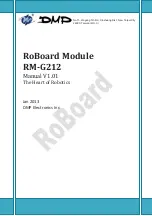 DMP Electronics RoBoard RM-G212 Manual preview