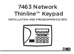 Предварительный просмотр 1 страницы DMP Electronics Thinline 7463 Installation And Programming Manual