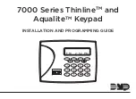 DMP Electronics Thinline Aqualite 7000 Series Installation And Programming Manual preview