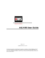 DMS AS/400 User Manual preview