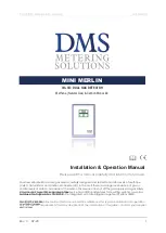 Preview for 1 page of DMS MINI MERLIN Installation & Operation Manual