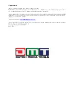 Предварительный просмотр 2 страницы DMT 100801 User Manual