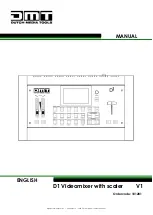 DMT D1 Videomixer Manual preview