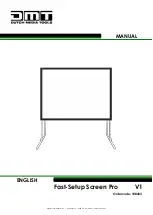 Preview for 1 page of DMT Fast-Setup Screen Pro Manual