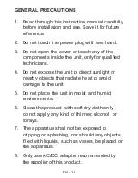 Preview for 14 page of DMTech CD5410 Instruction Manual